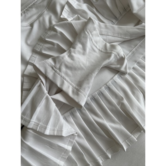 Slazenger Pull On A-Line Pleated Tennis Skirt Skort Women's Large White (Shorts) - Picture 11 of 12
